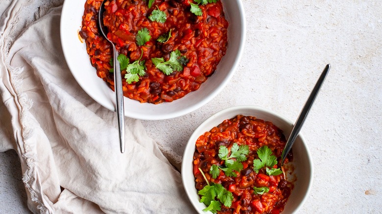 two bowls of jambalaya