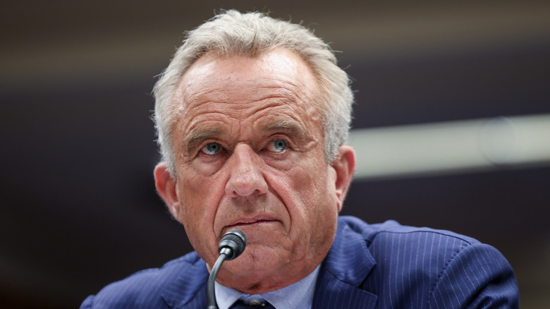 Secretary of Health and Human Services Robert F. Kennedy Jr. testifying before the Senate Committee on Health, Education, Labor, and Pensions on Capitol Hill