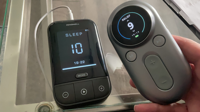 Two handheld vagus nerve stimulating devices