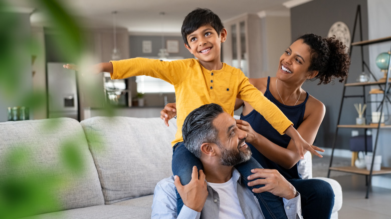 A joyful family