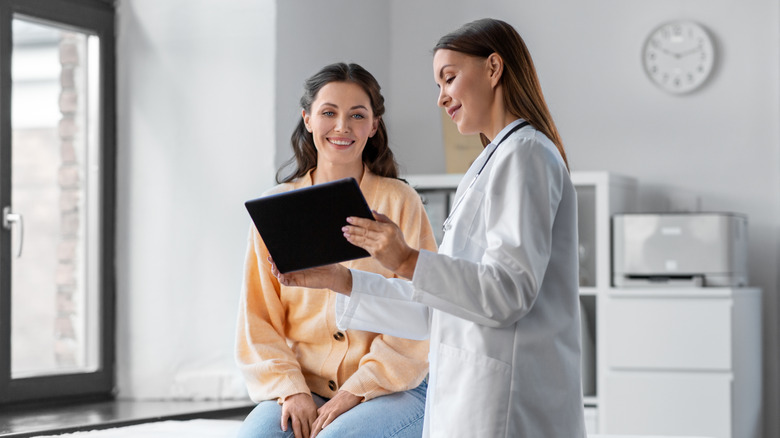 doctor consulting with patient