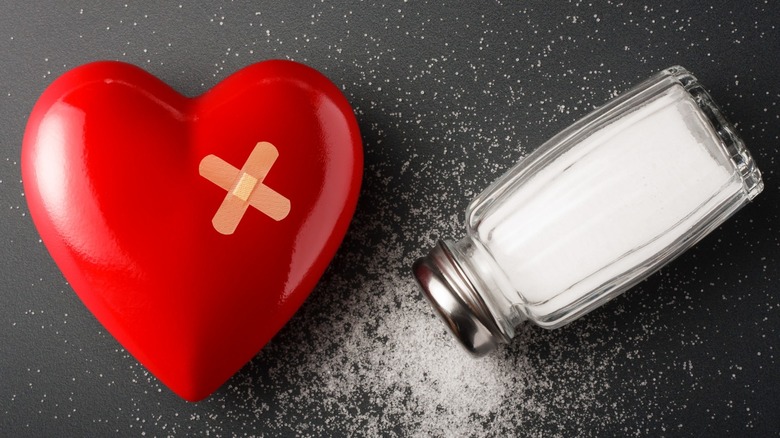 Artist's concept for high salt, heart issues 