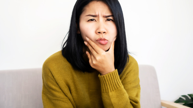 woman with Bell's palsy