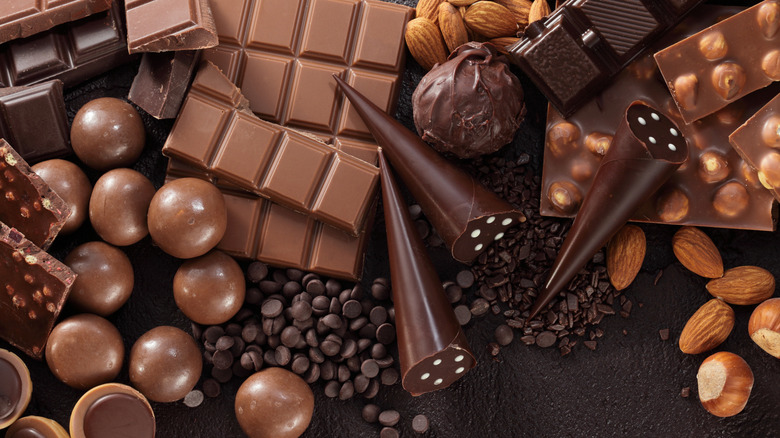 Assortment of chocolate