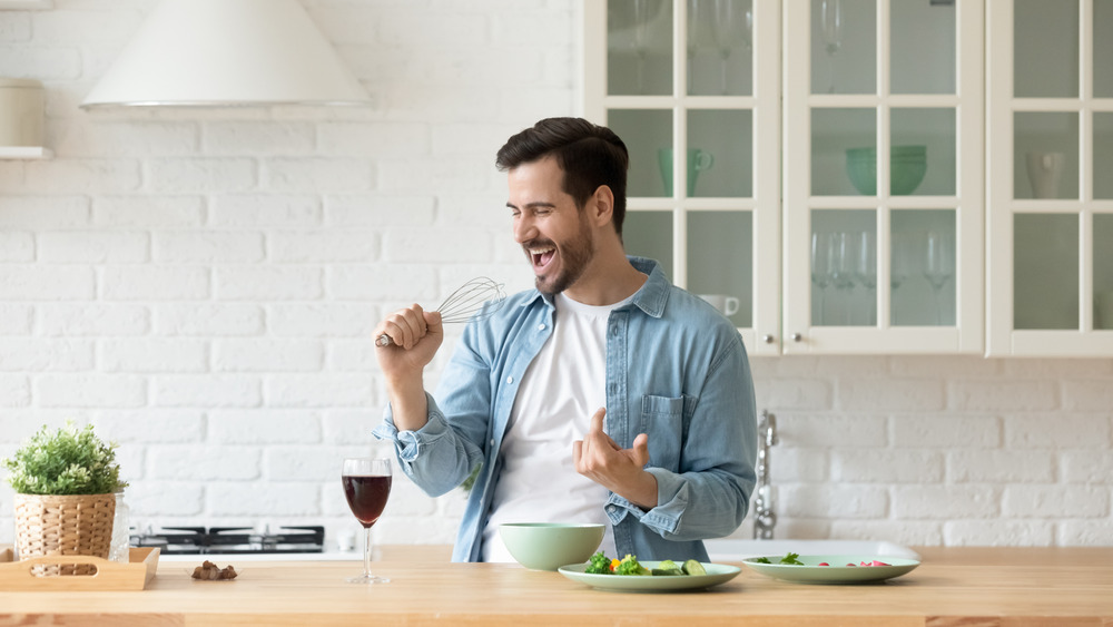 Happy healthy man enjoying life 