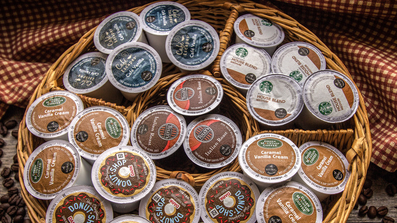 K-Cups in a basket
