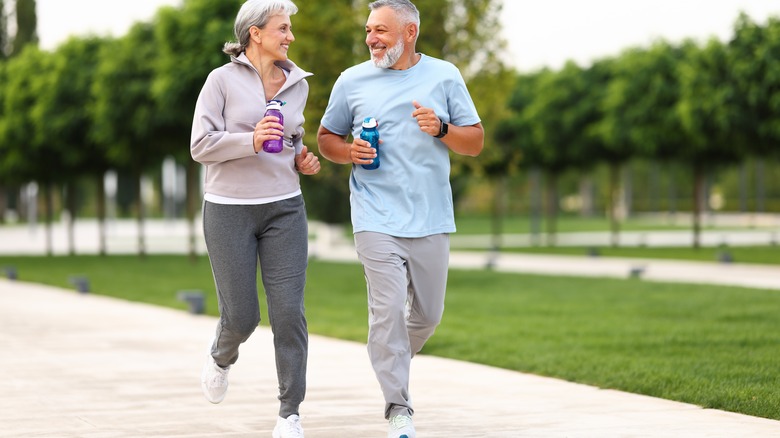 couple exercising