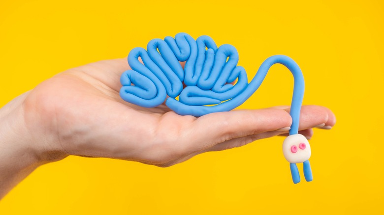 Abstract brain with electric plug