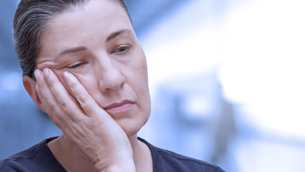 woman with extreme fatigue