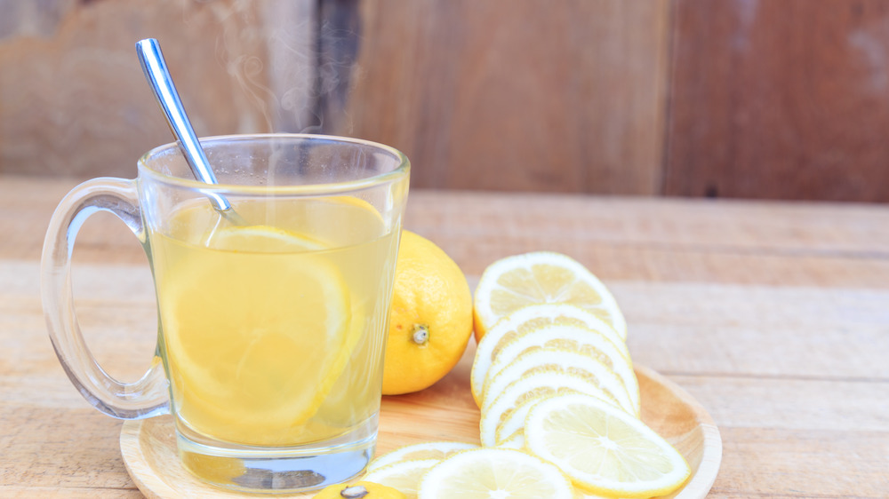 hot water with lemon