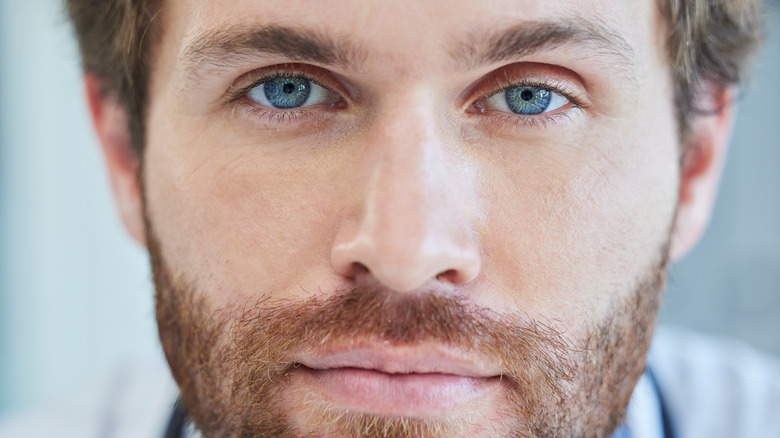 Man with blue eyes