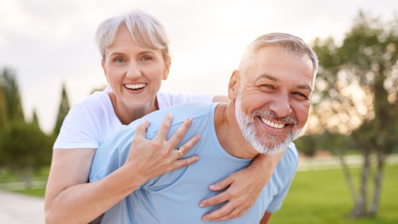 happy older couple