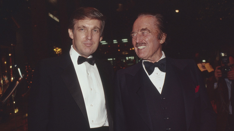 President Donald Trump with his dad Fred
