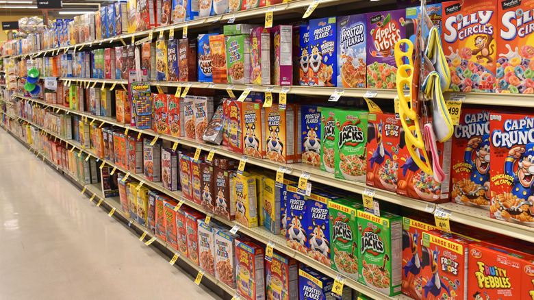 cereal on store isle