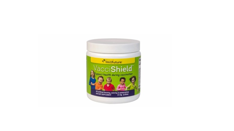 A canister of VacciShield as pictured on the company's website