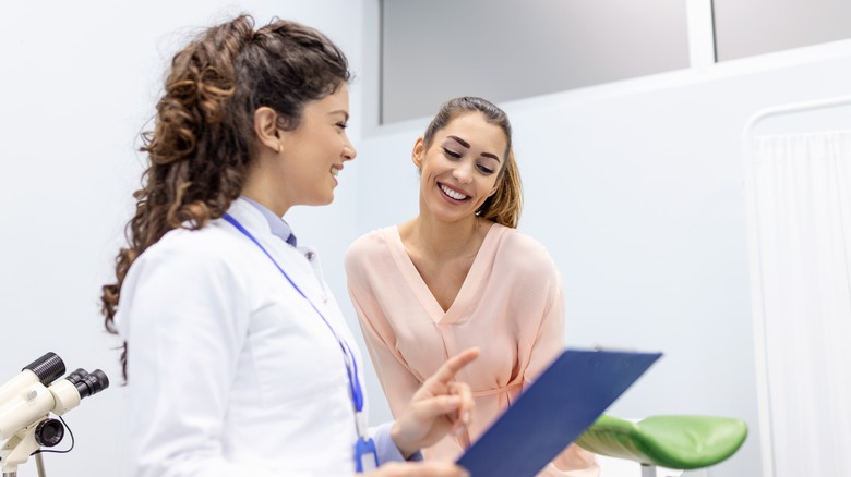 gynecologist and patient