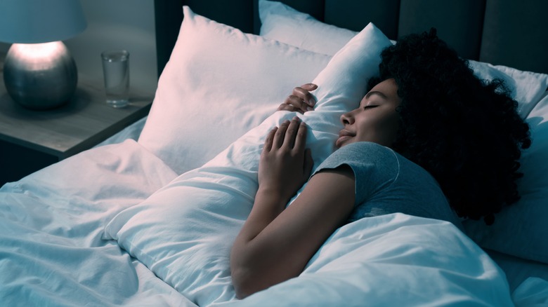 Woman sleeping peacefully