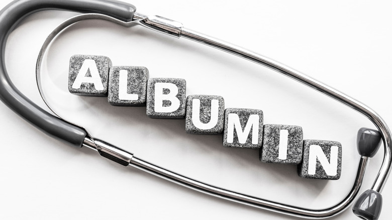 Word albumin in block form