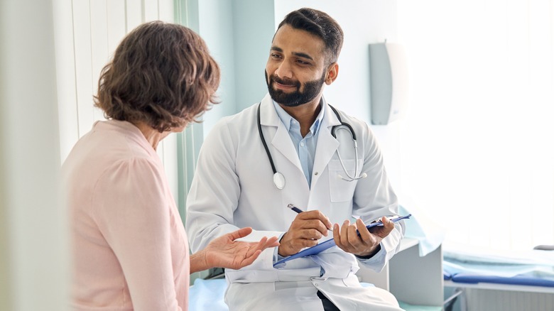 doctor and patient with high potassium