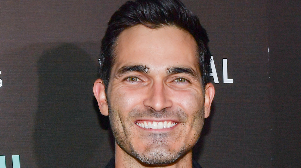Close up of Tyler Hoechlin at a premier