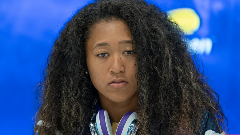 Naomi Osaka during press conference