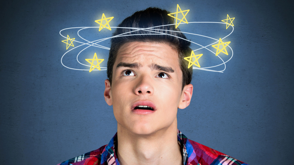 boy with stars around head