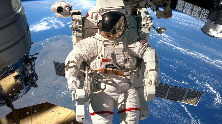 astronaut in space