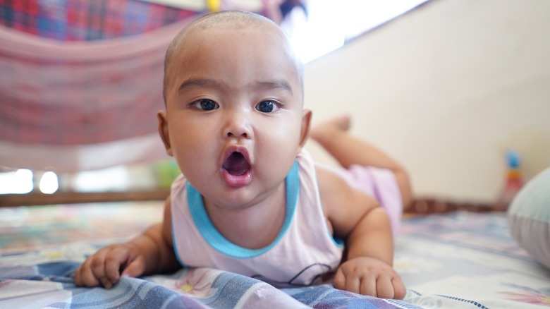 Baby on floor 