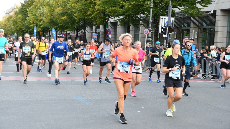 Marathon runners in Berlin