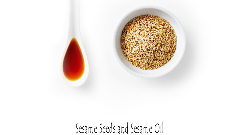 sesame seeds and sesame oil