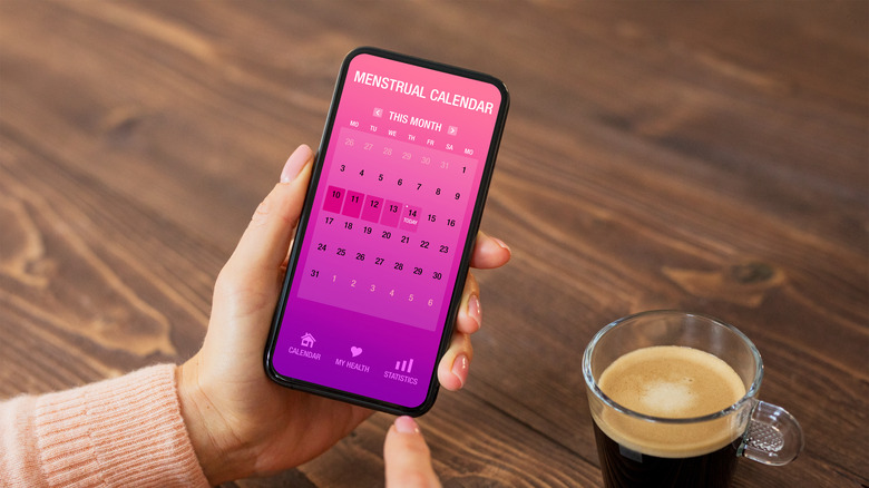 period tracker on phone