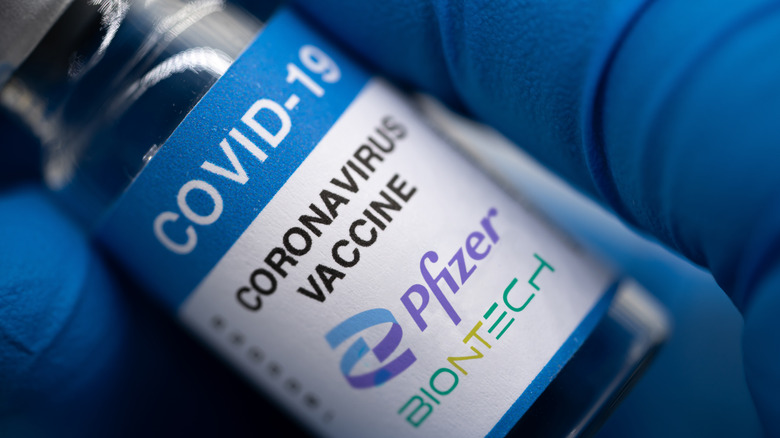 Vile of Pfizer COVID-19 vaccine