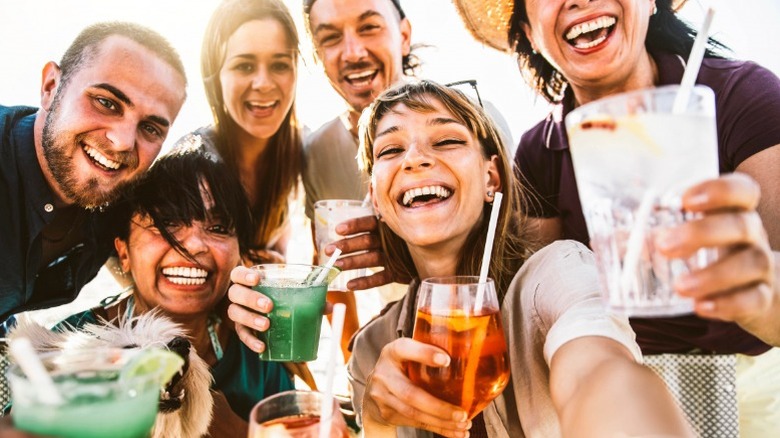 friends drinking alcohol