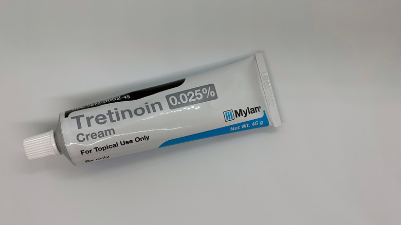 A tube of Tretinoin cream