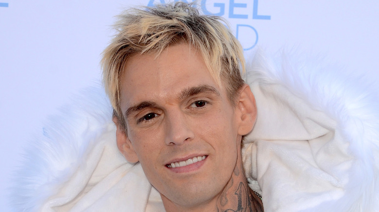 Close up of Aaron Carter