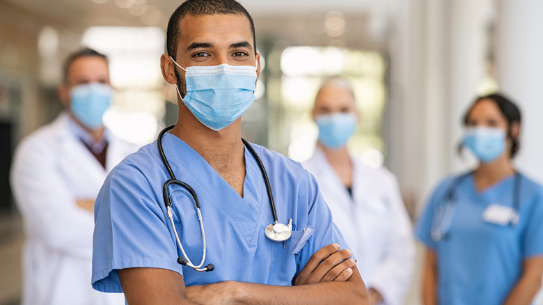 Healthcare professional facing burnout