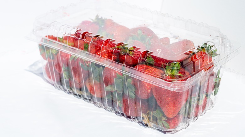 package of strawberries