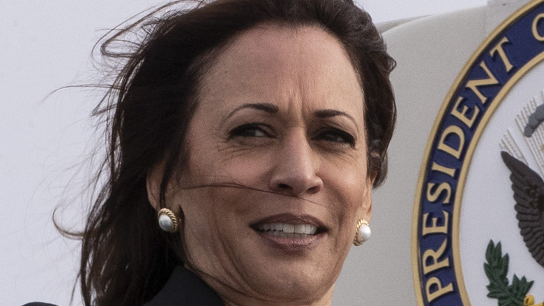 Close up of Kamala Harris