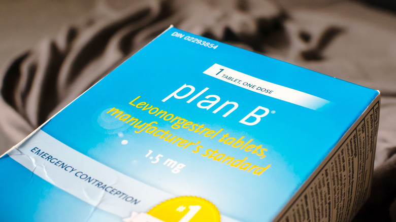 Plan B box on table