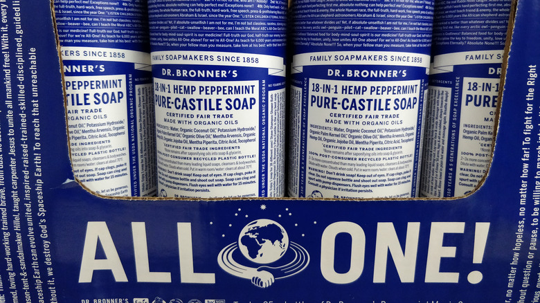 Batch of Dr. Bronner's castille soap 