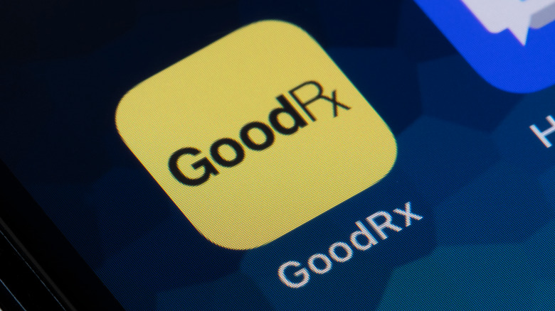 Close up of GoodRx app