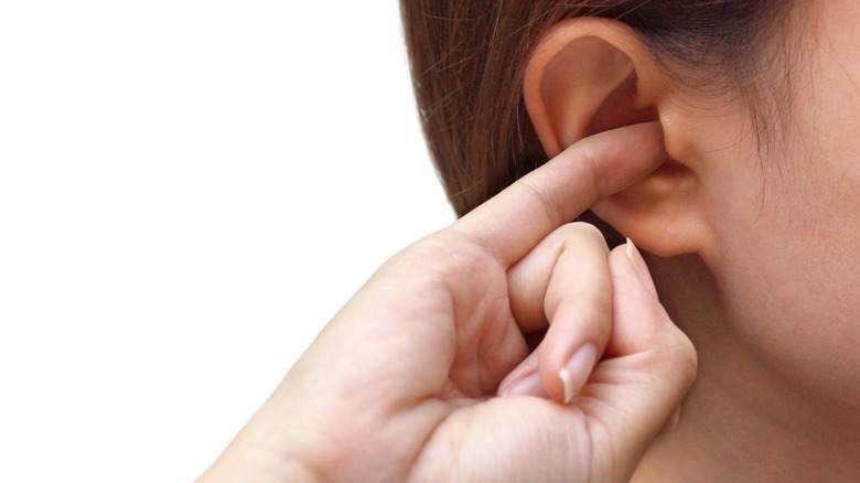 Close up of human's ear