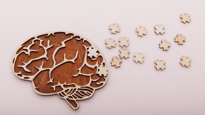 brain and puzzle pieces