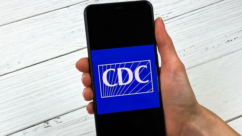 CDC logo on mobile phone