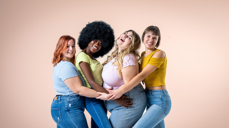 women with different body sizes