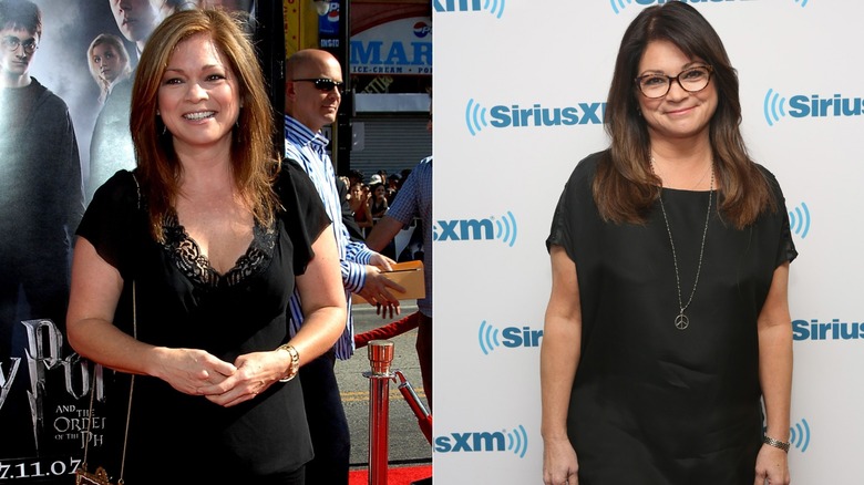 Side-by-side photos showing Valerie Bertinelli during and after her Jenny Craig endorsement