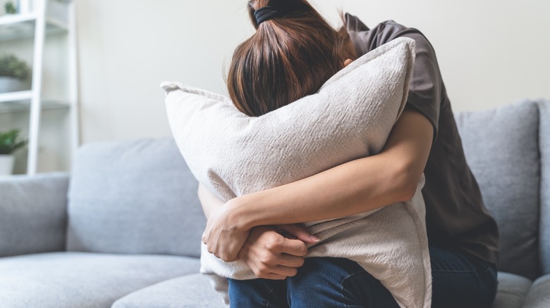 Woman feeling anxious