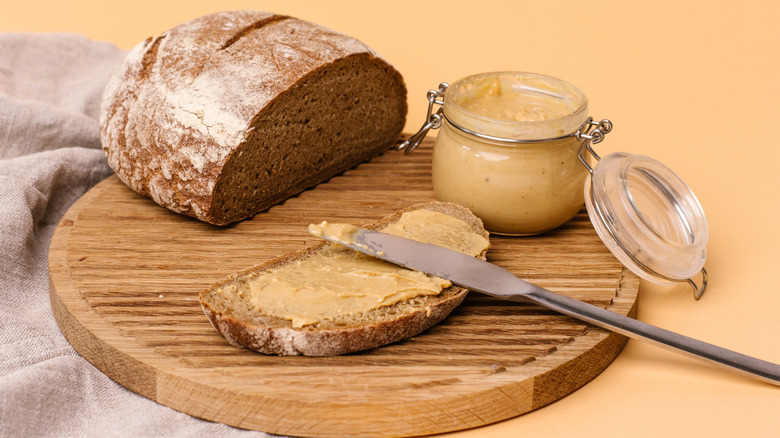 Peanut butter on toast