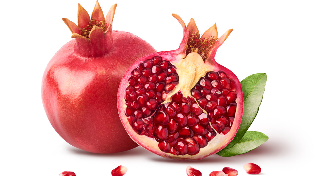 Fresh ripe pomegranate with seeds