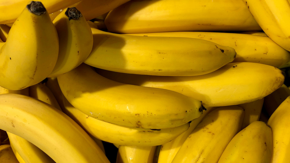 Bananas up close